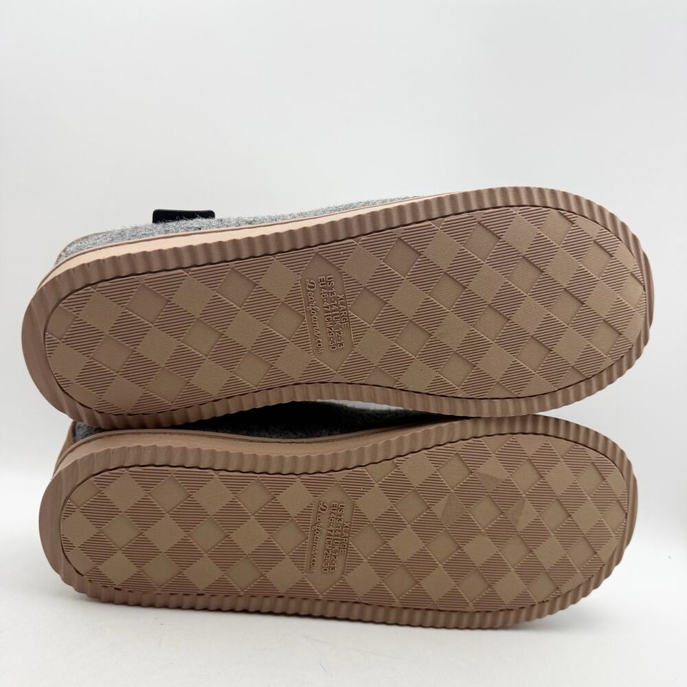 Dearfoams Mens Warner Clog Slippers US XL 13-14 EU 46.5 Grey NWT - Picture 11 of 12